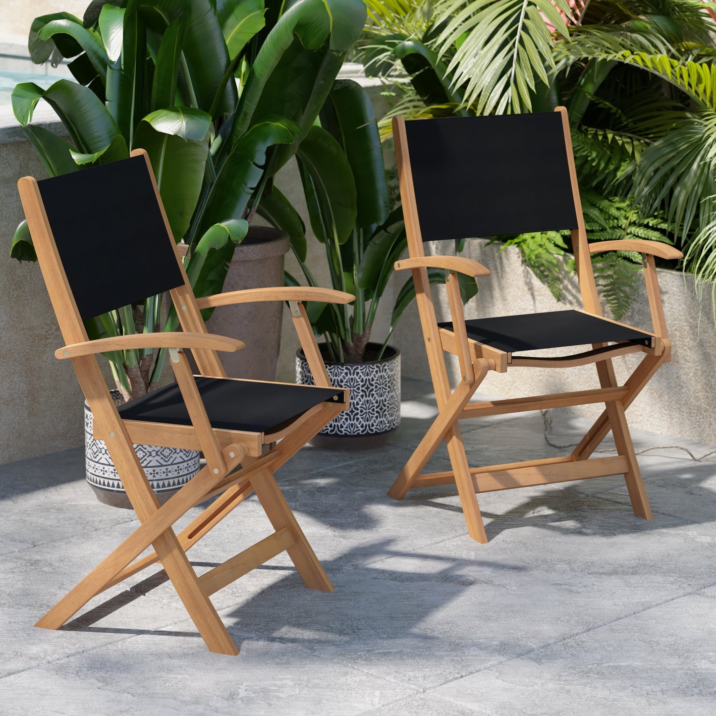 2PK Natural Acacia Wood Chairs THB-AC4854-NAT-GG