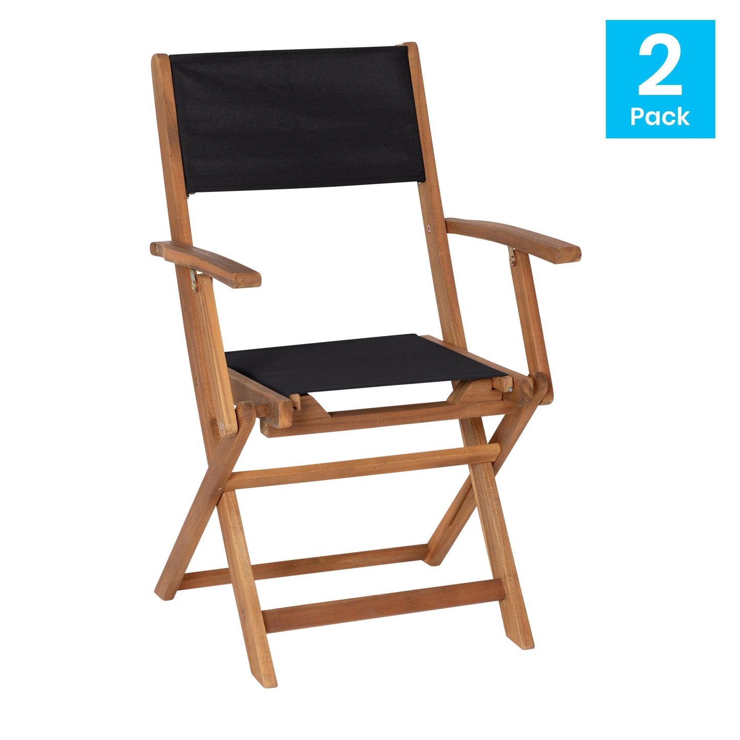 2PK Natural Acacia Wood Chairs THB-AC4854-NAT-GG