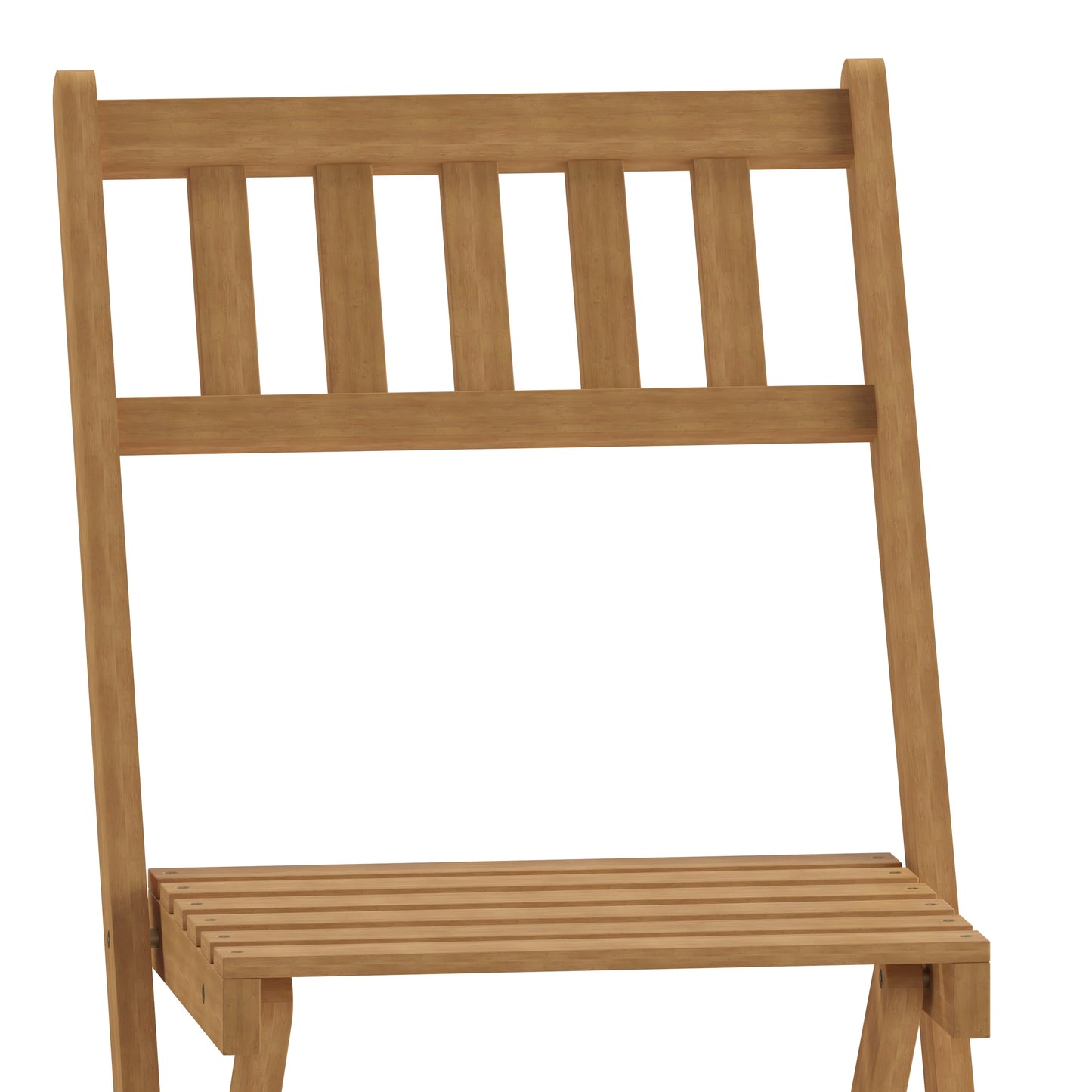 2PK Natural Acacia Wood Chairs THB-C1244-NAT-GG