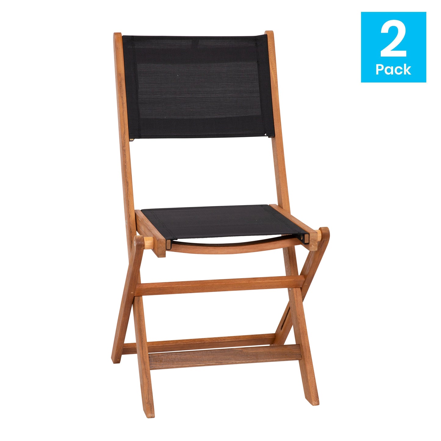 2PK Natural Acacia Wood Chairs THB-C4854-NAT-GG