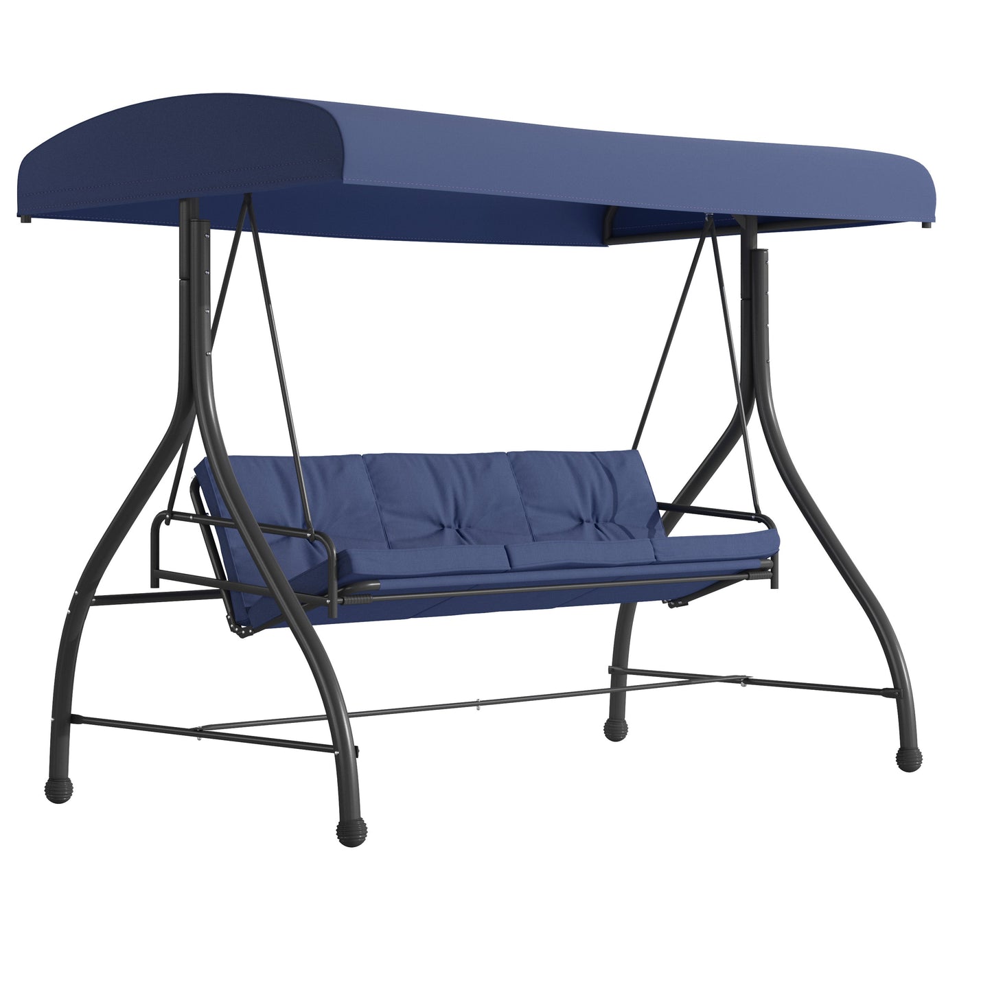 Navy 3-Seater Patio Swing TLH-007-NV-GG