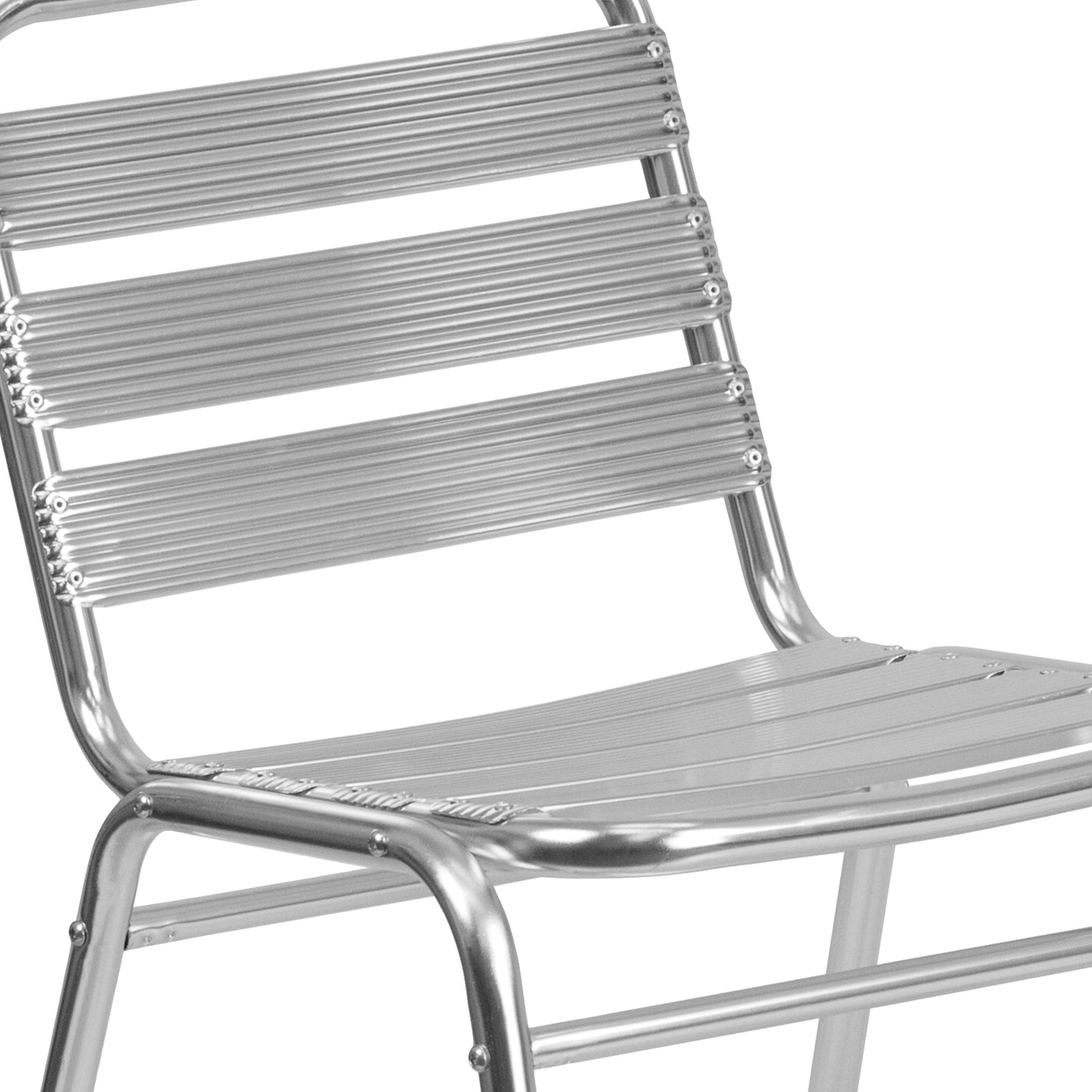 Aluminum Slat Back Chair TLH-015-GG