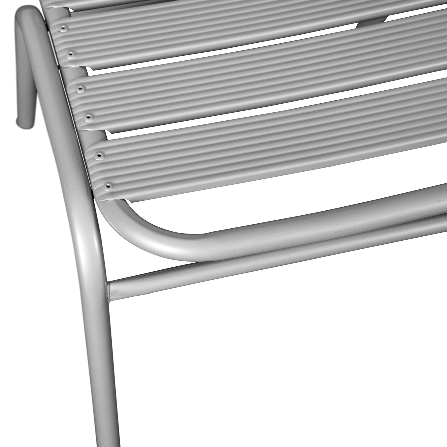 Silver Slat Back Chair TLH-015C-GG