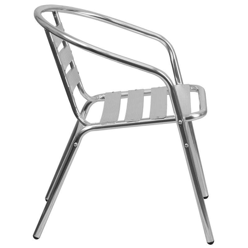 Aluminum Slat Back Chair TLH-017B-GG