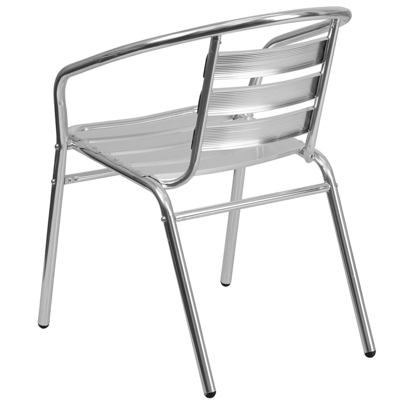 Aluminum Slat Back Chair TLH-017B-GG