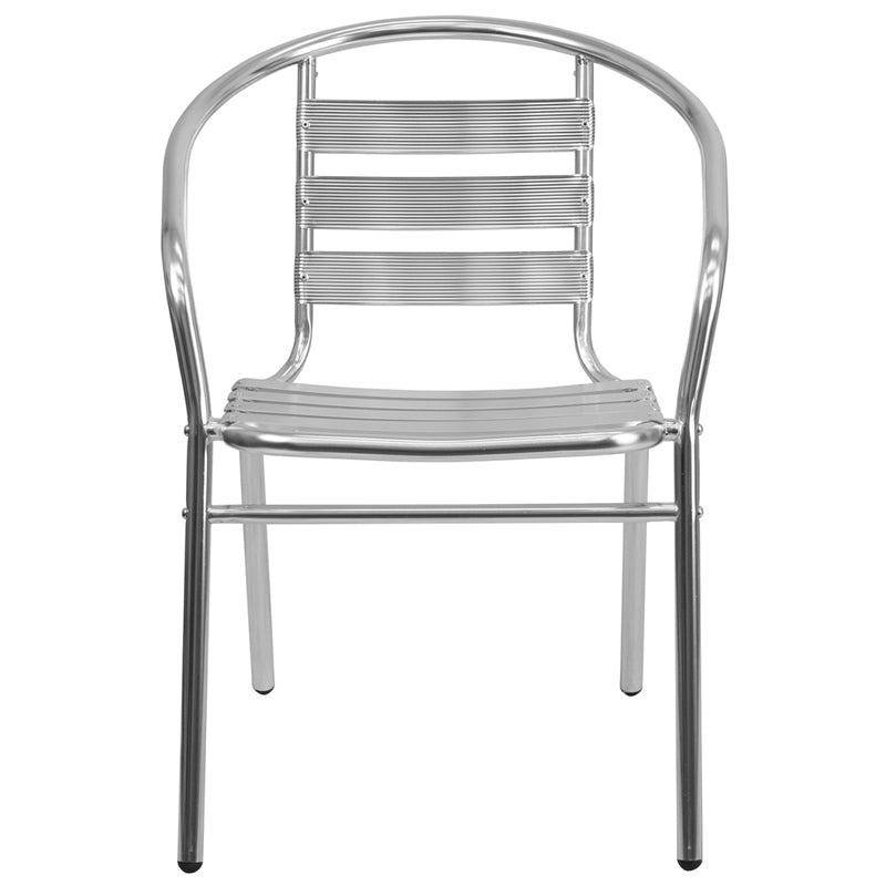 Aluminum Slat Back Chair TLH-017B-GG