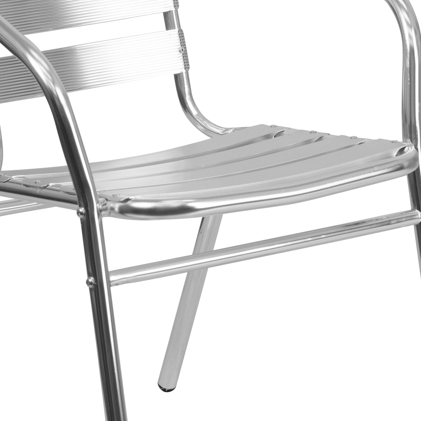 Aluminum Slat Back Chair TLH-017B-GG