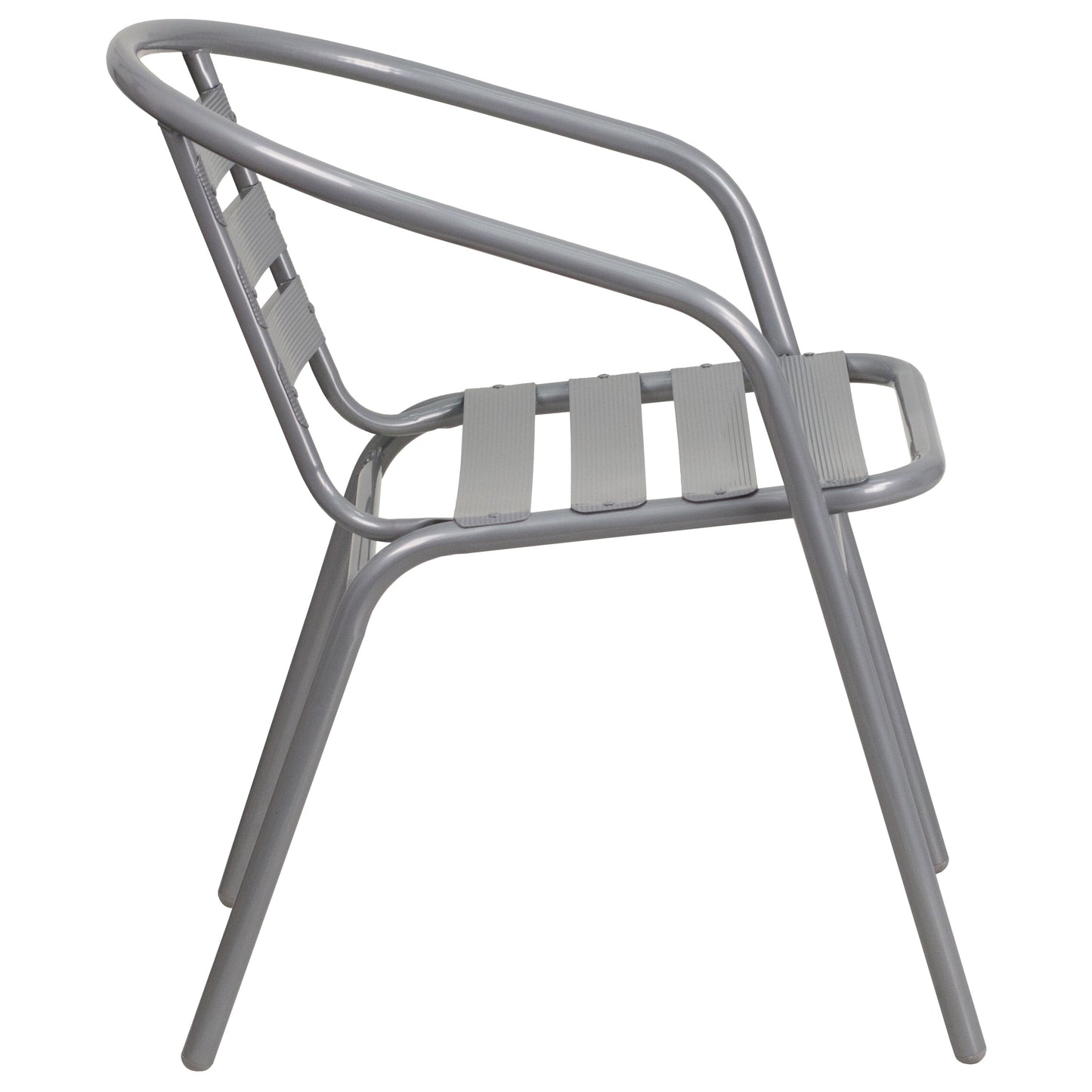 Silver Aluminum Slat Chair TLH-017C-GG