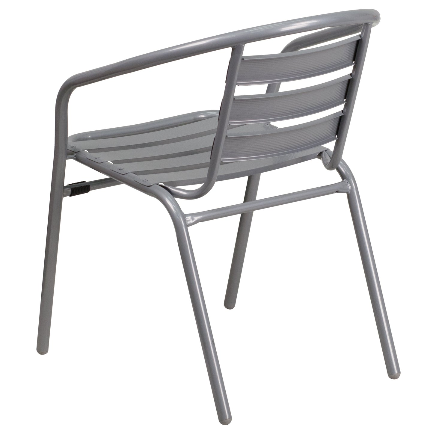 Silver Aluminum Slat Chair TLH-017C-GG