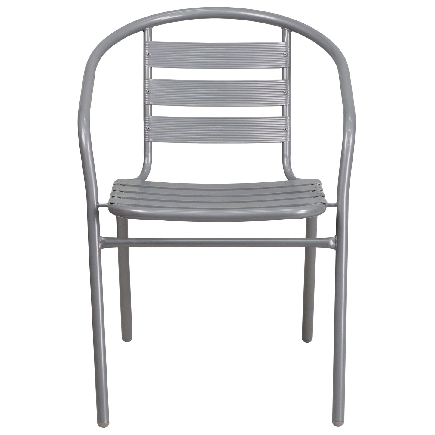 Silver Aluminum Slat Chair TLH-017C-GG