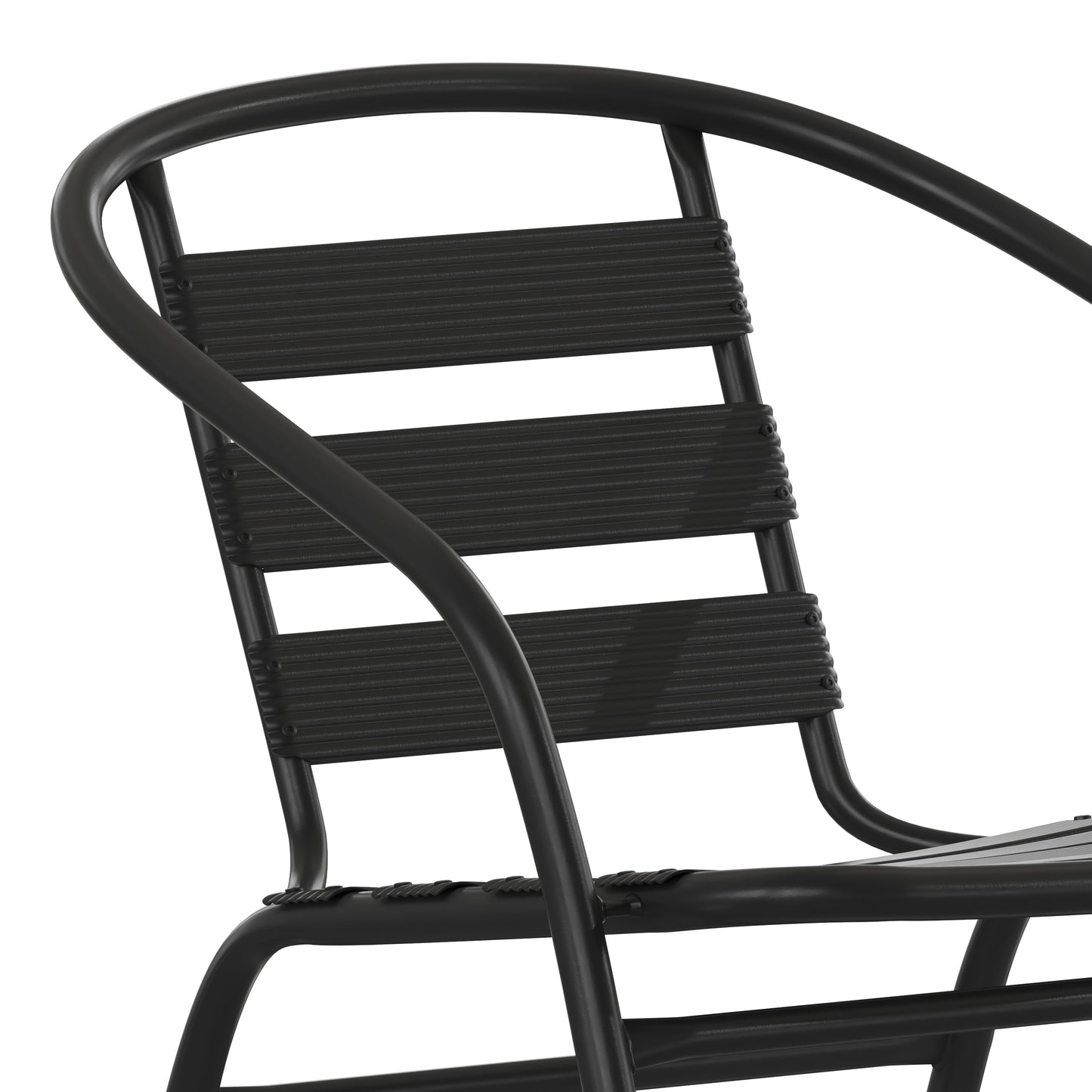 Contemporary Patio Chair with Arms for Indoor and Outdoor Use