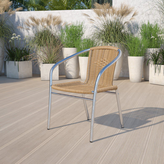 Beige Rattan Aluminum Chair TLH-020-BGE-GG