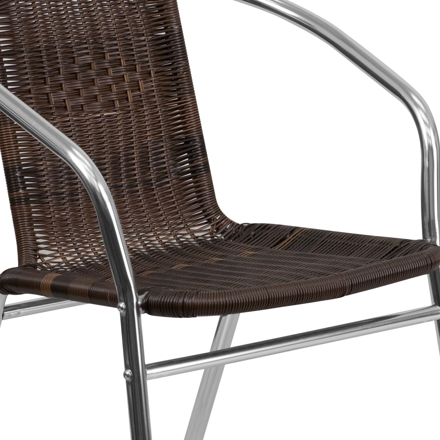 Brown Rattan Aluminum Chair TLH-020-GG