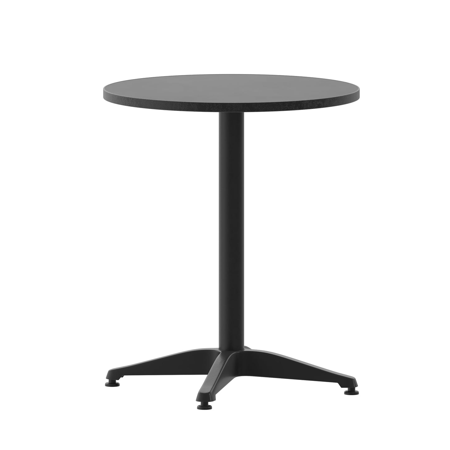 23.5RD Black Metal Table TLH-052-1-BK-GG