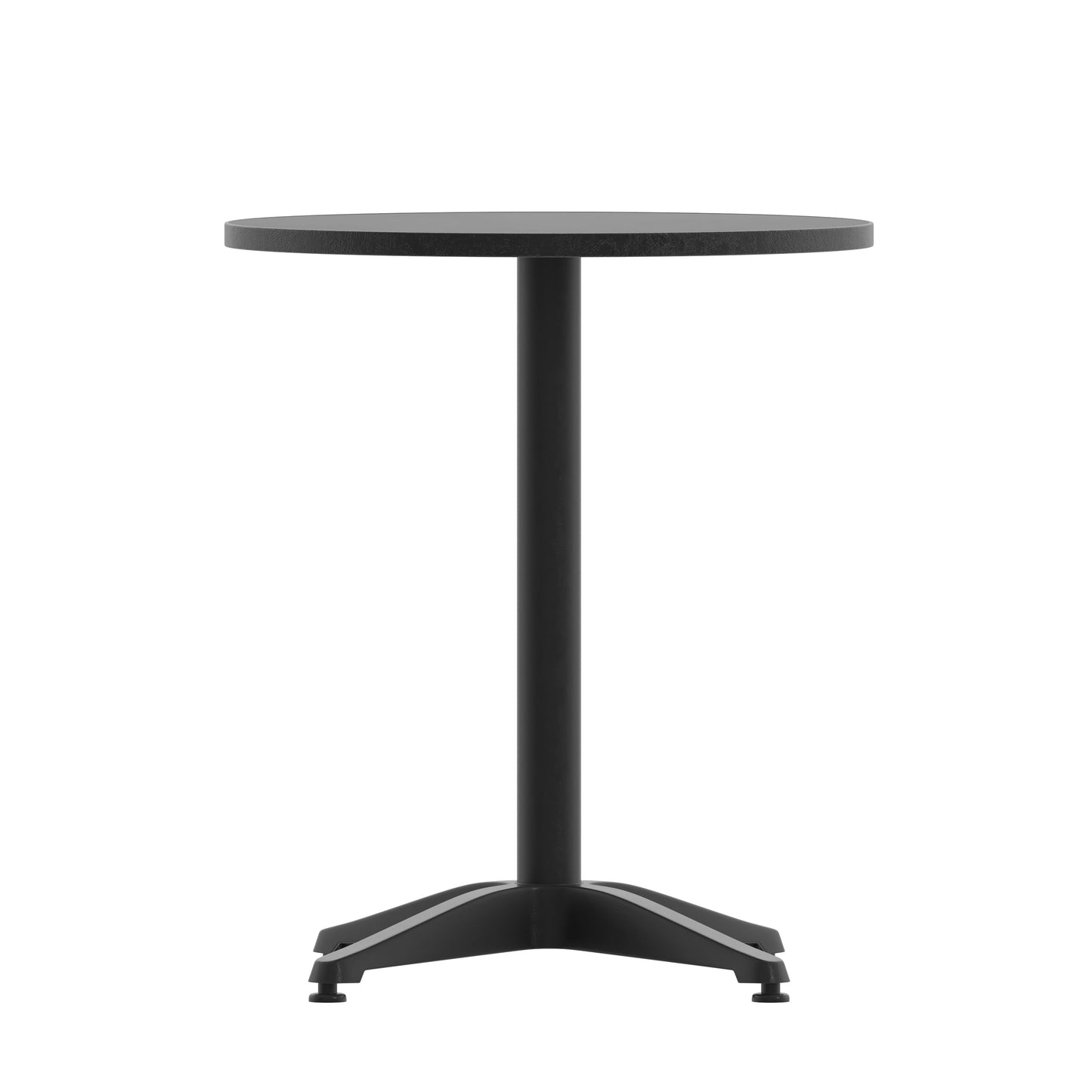 23.5RD Black Metal Table TLH-052-1-BK-GG