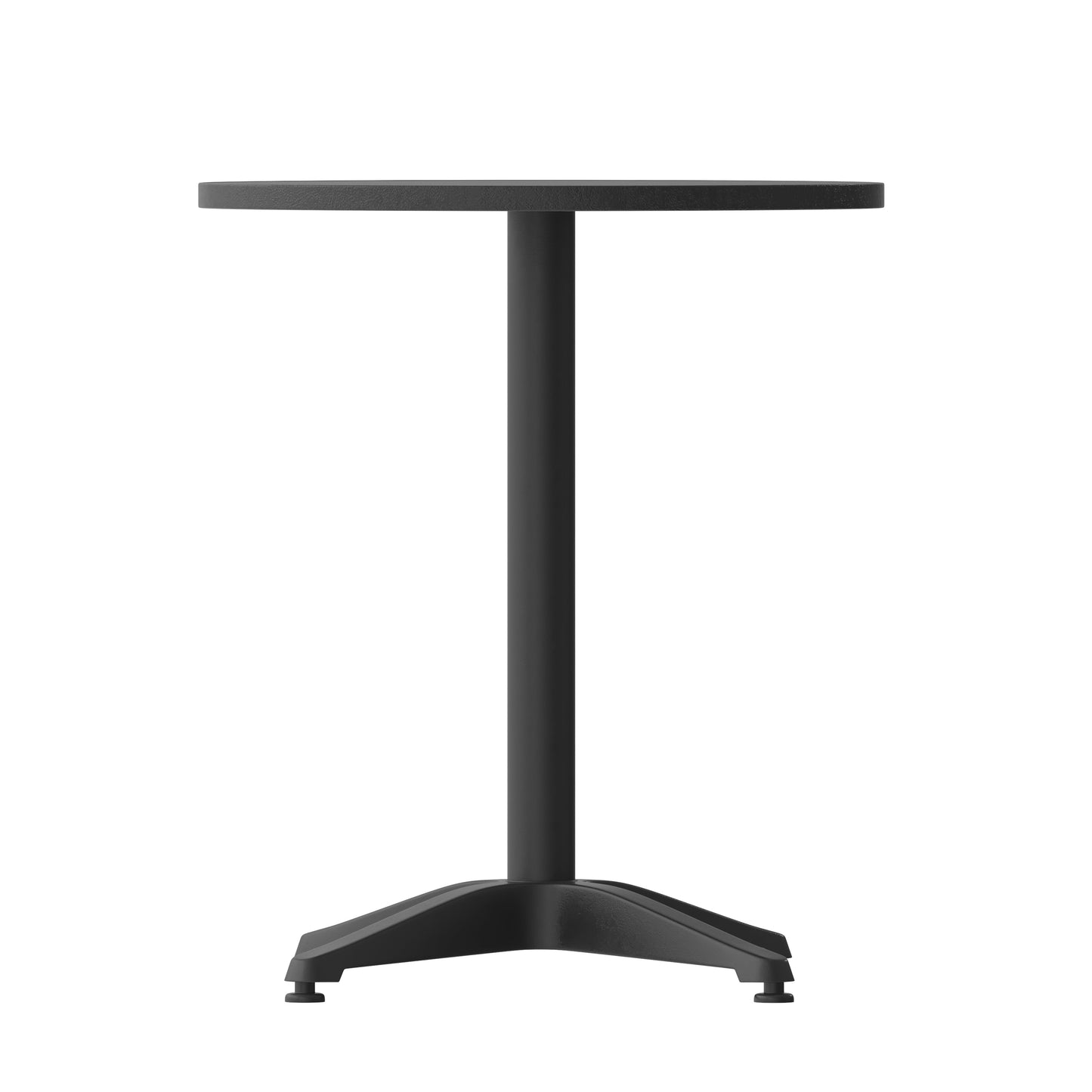 23.5RD Black Metal Table TLH-052-1-BK-GG