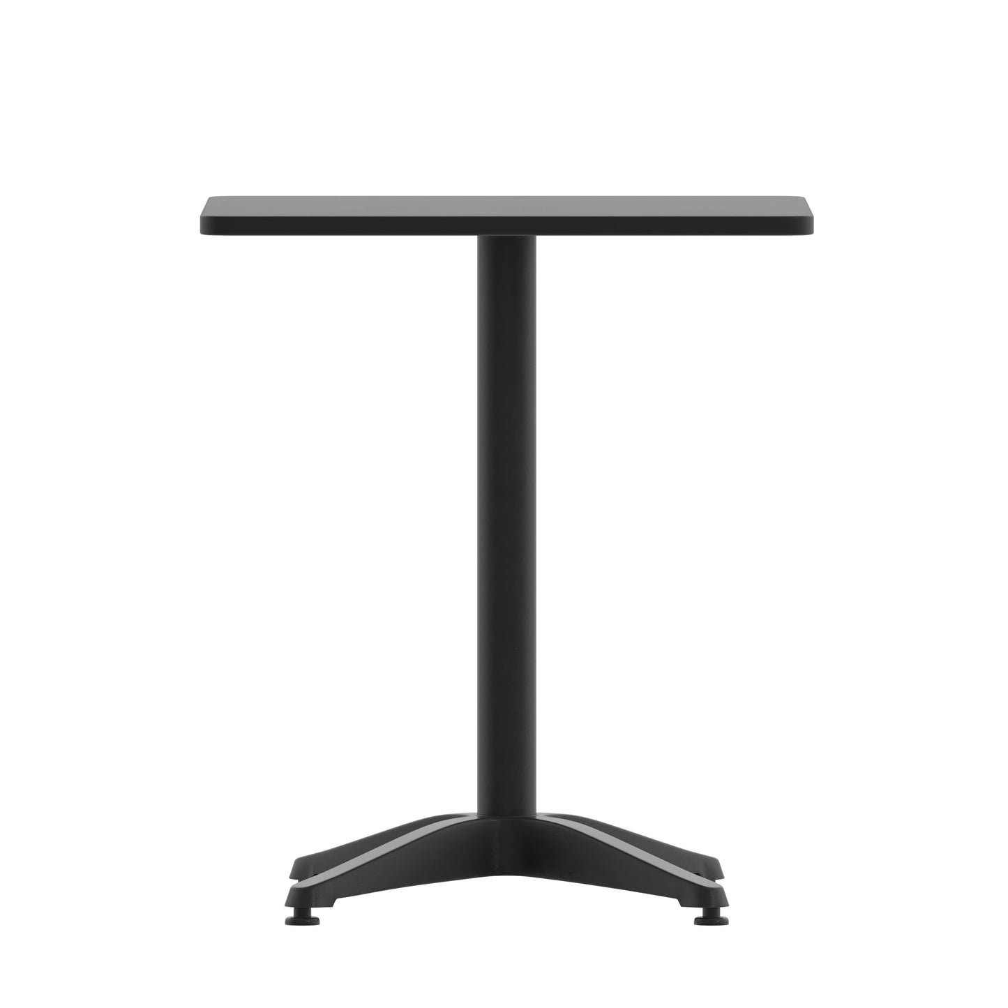 23.5SQ Black Metal Table TLH-053-1-BK-GG