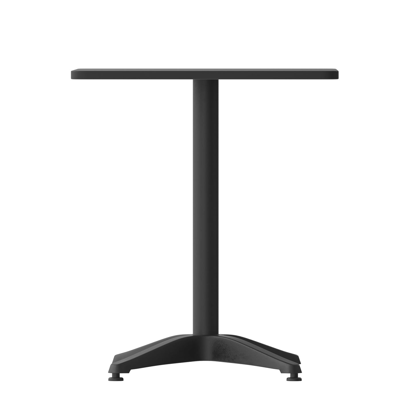 23.5SQ Black Metal Table TLH-053-1-BK-GG