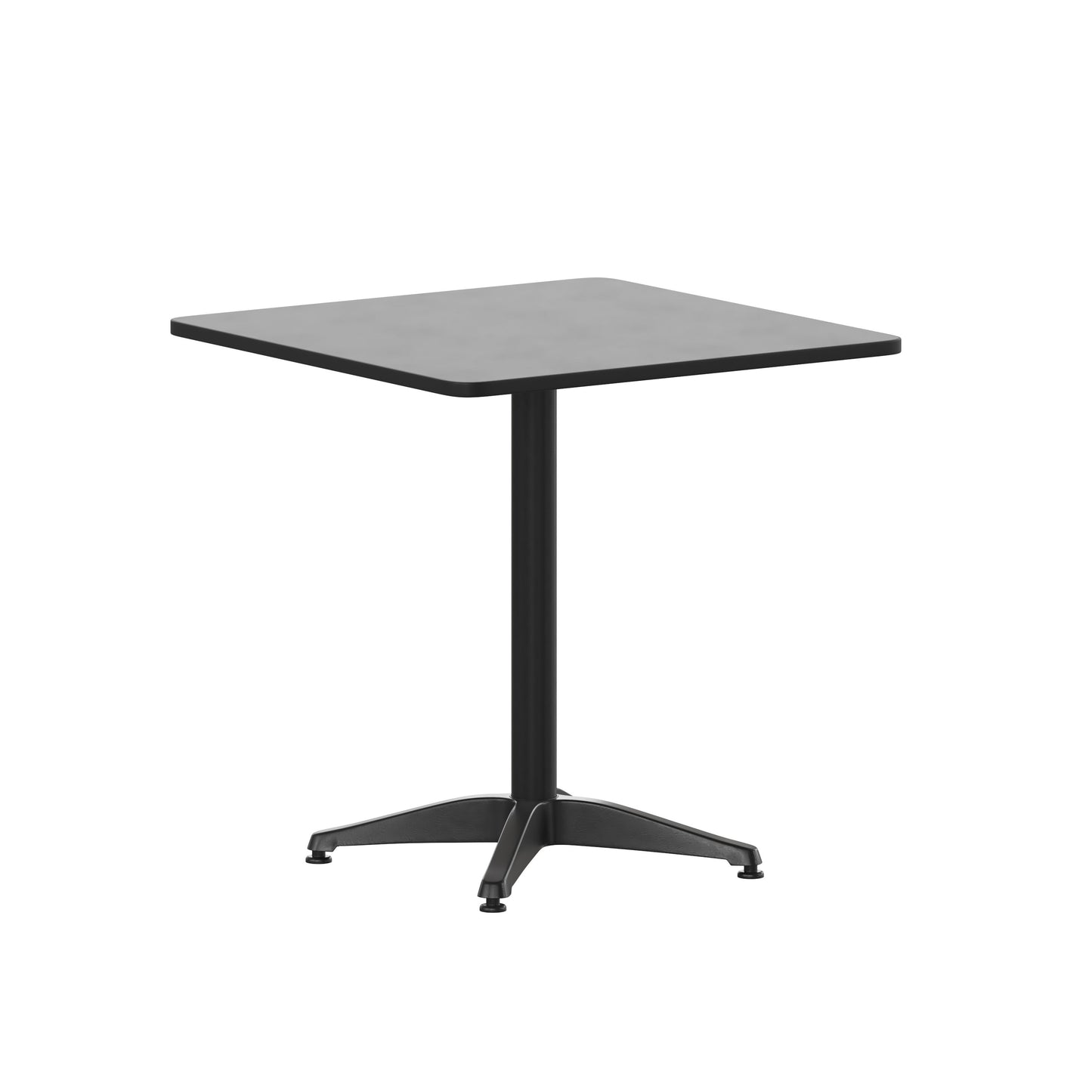 27.5SQ Black Metal Table TLH-053-2-BK-GG