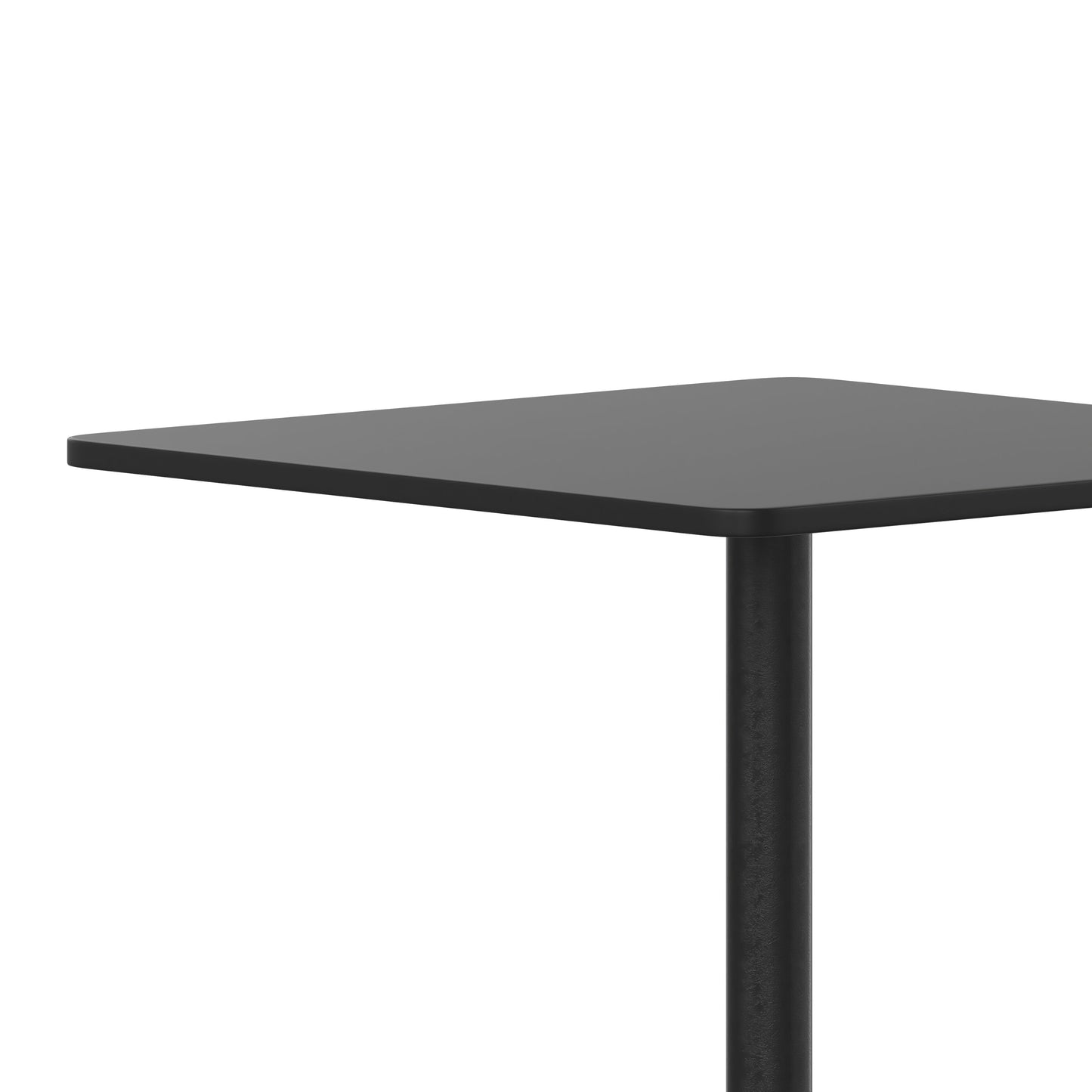 27.5SQ Black Metal Table TLH-053-2-BK-GG