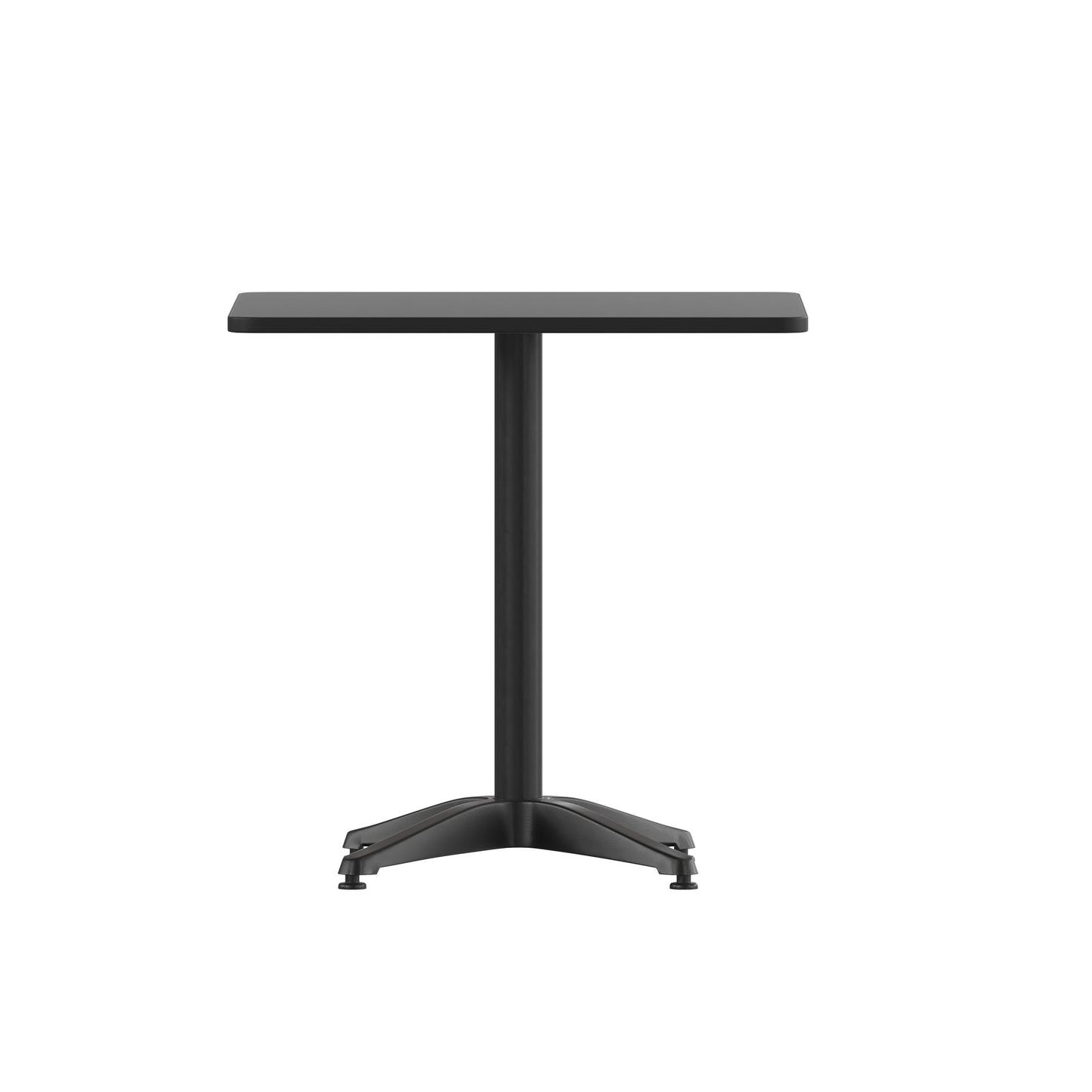 27.5SQ Black Metal Table TLH-053-2-BK-GG