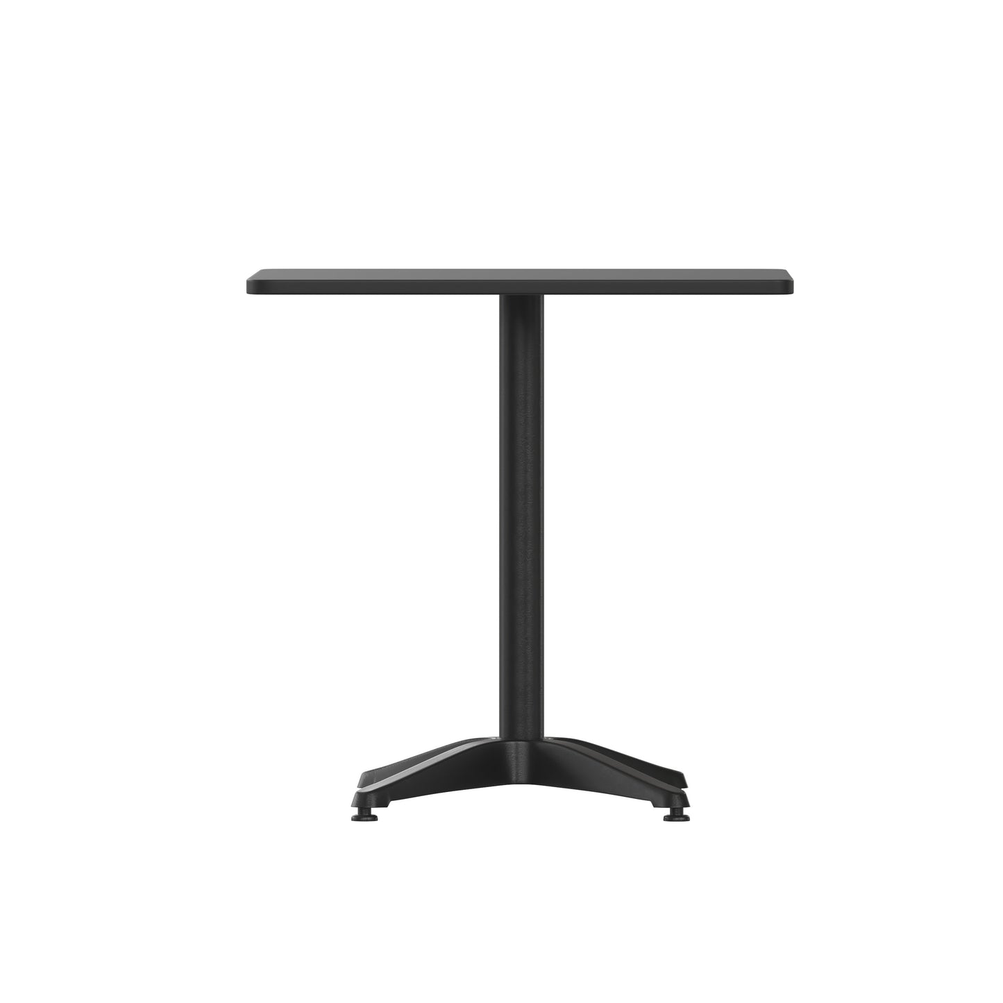 27.5SQ Black Metal Table TLH-053-2-BK-GG