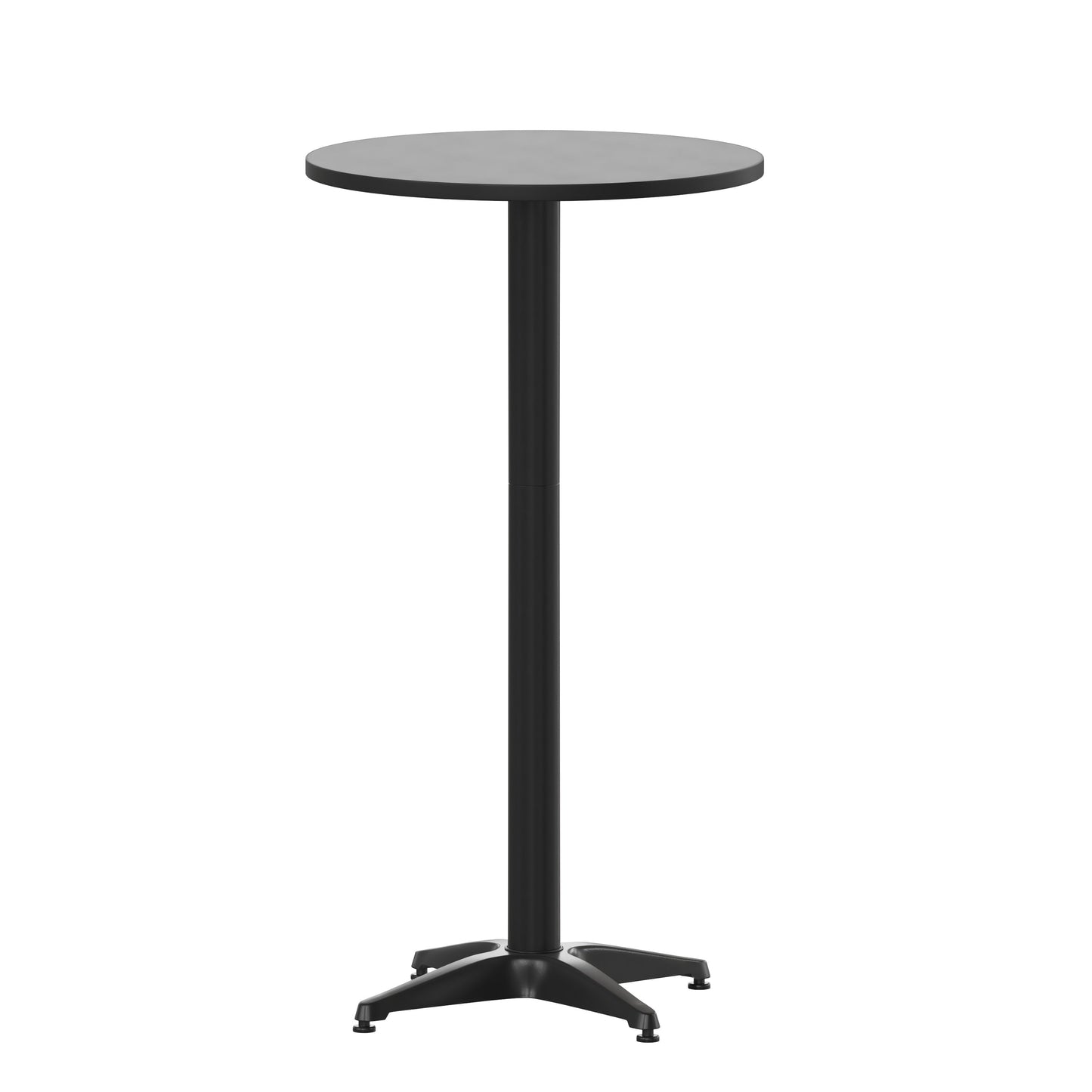 23.25RD Black Fold Bar Table TLH-059A-BK-GG