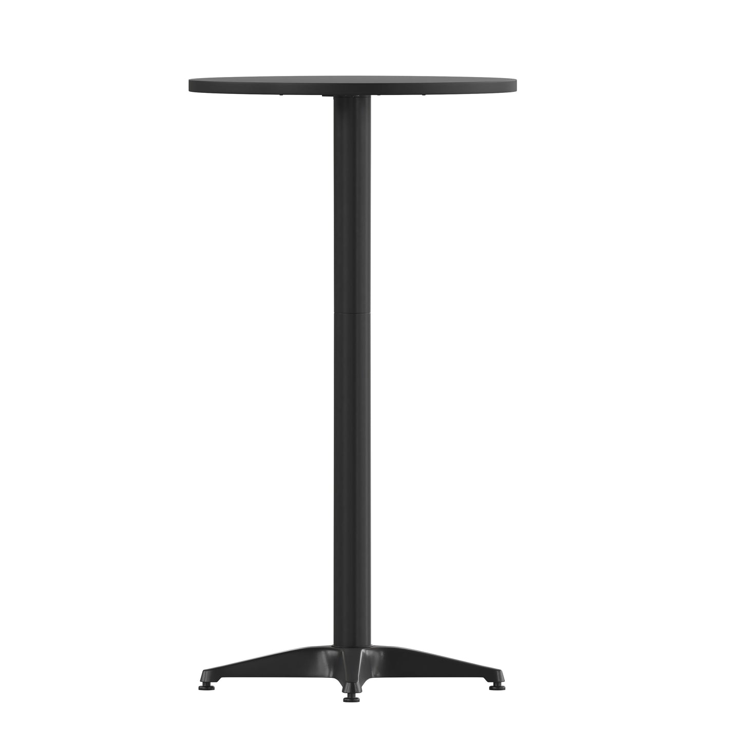 23.25RD Black Fold Bar Table TLH-059A-BK-GG