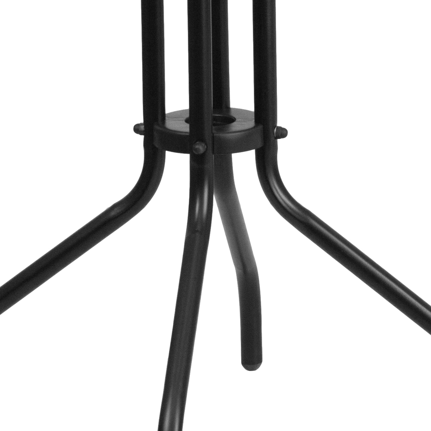 23.75RD Black Patio Table TLH-070-1-GG