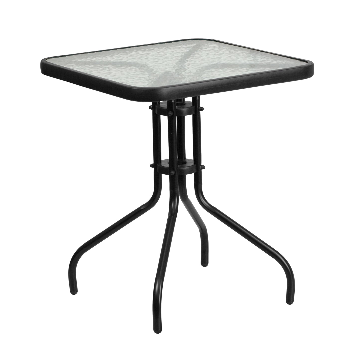 23.5SQ Black Patio Table Set TLH-0731SQ-017CBK2-GG