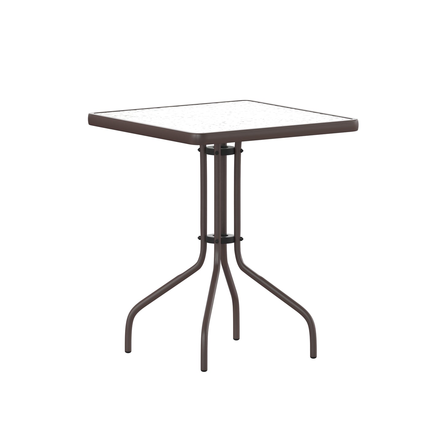 23.5SQ Bronze Patio Table TLH-073A-1-BZ-GG