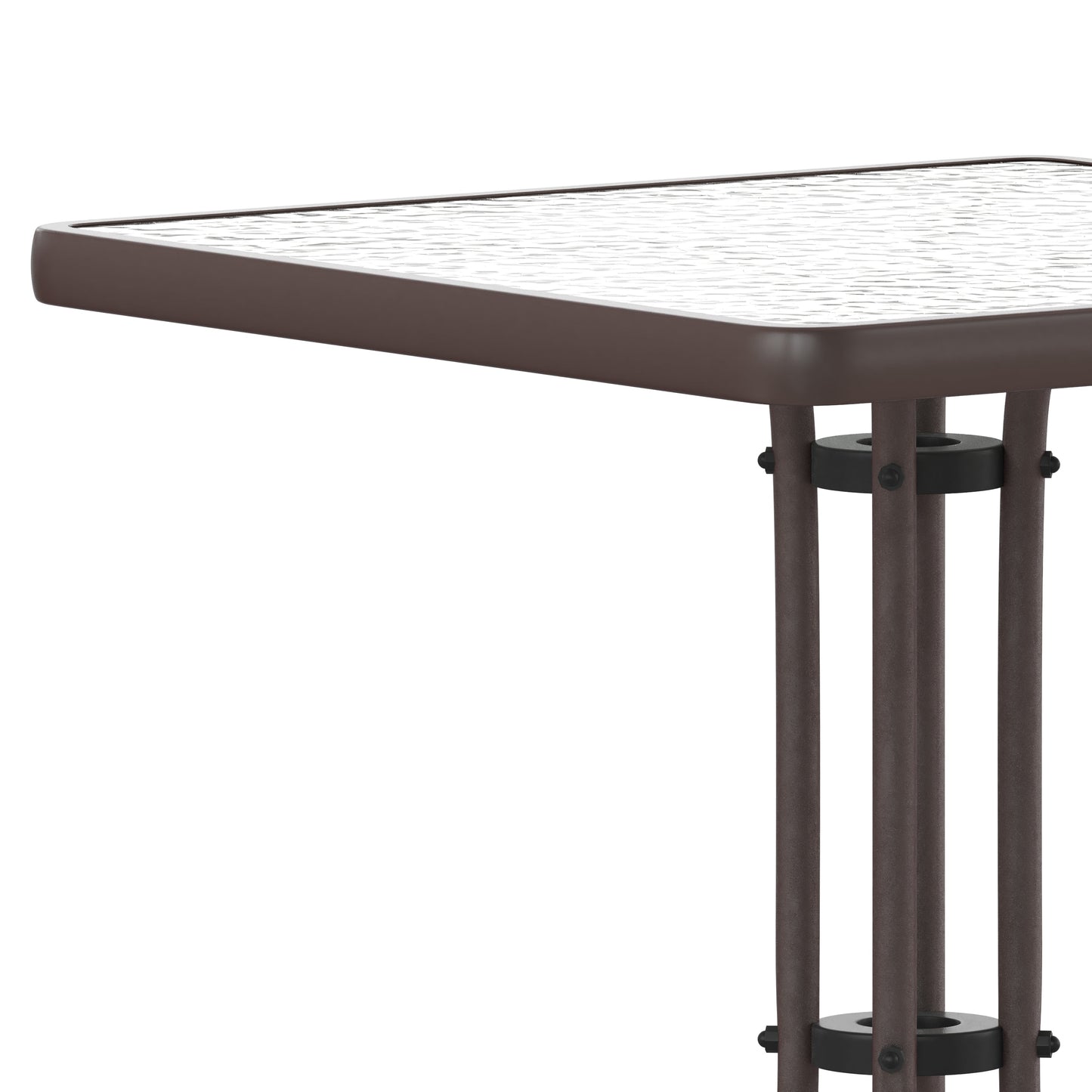 23.5SQ Bronze Patio Table TLH-073A-1-BZ-GG