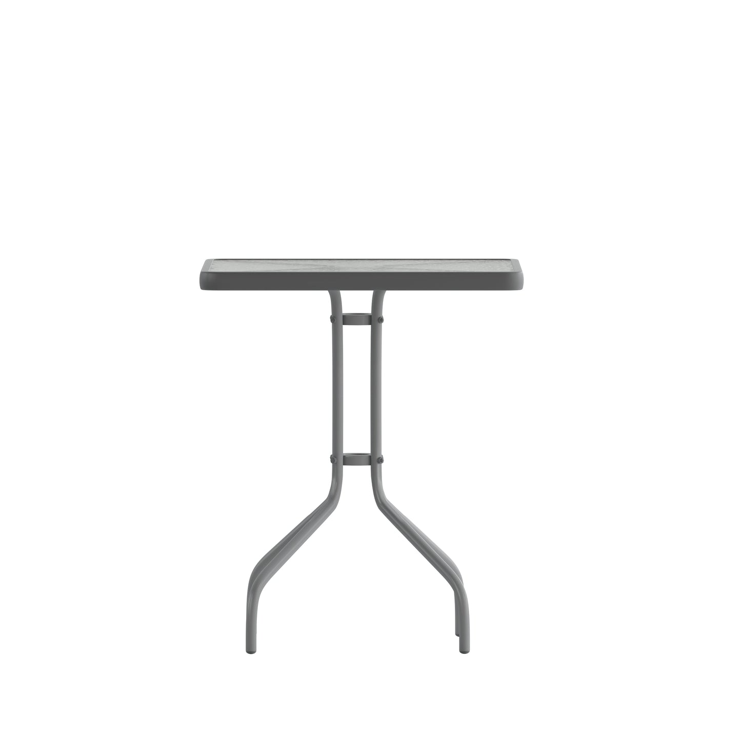 23.5SQ Silver Patio Table TLH-073A-1-SV-GG