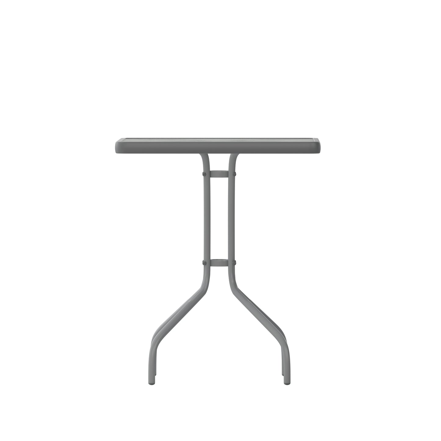 23.5SQ Silver Patio Table TLH-073A-1-SV-GG