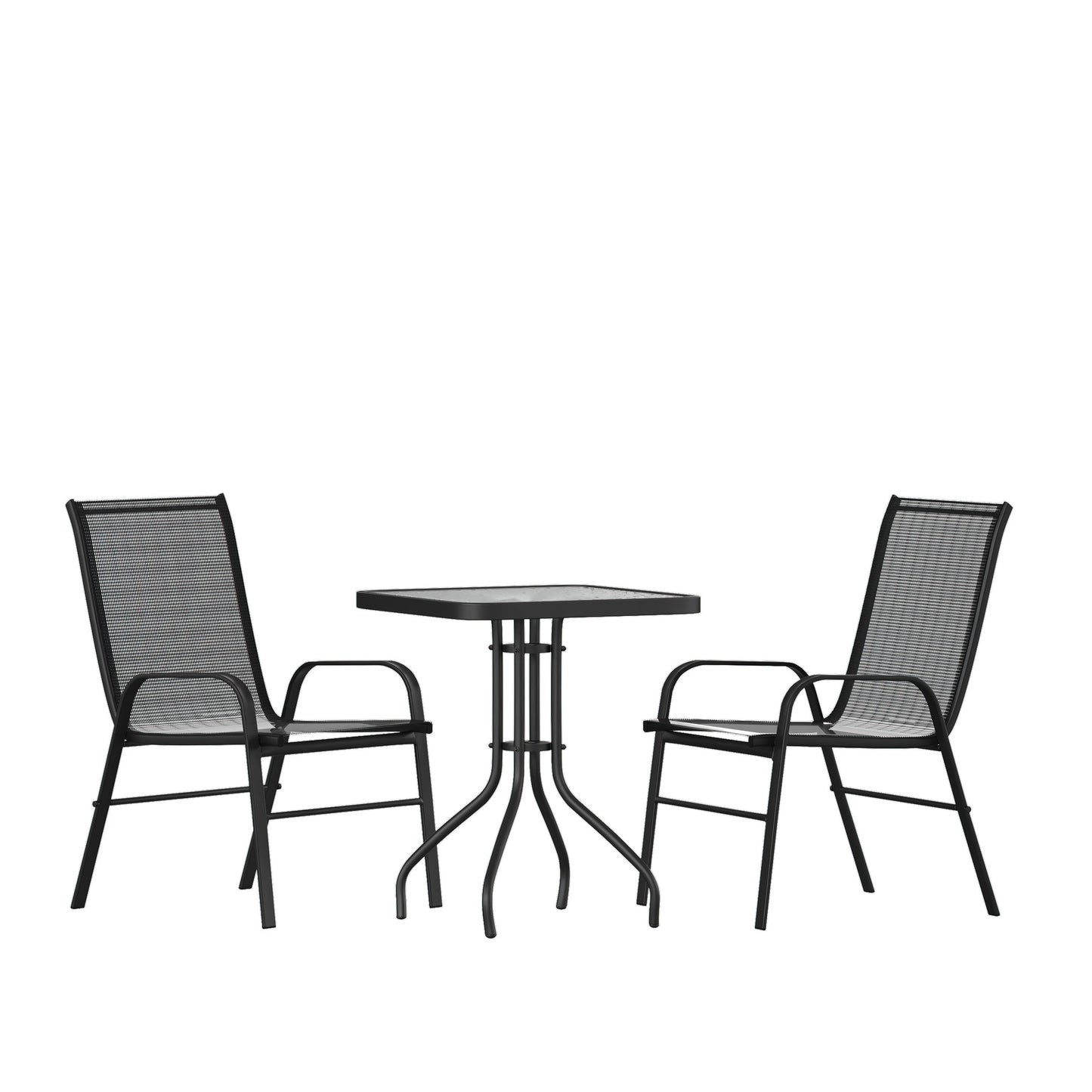 23.5" Round Black Patio Set TLH-073A1303C-GG