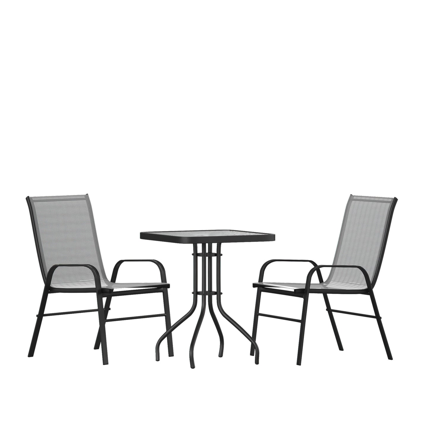 23.5" Round Gray Patio Set TLH-073A1303C-GY-GG