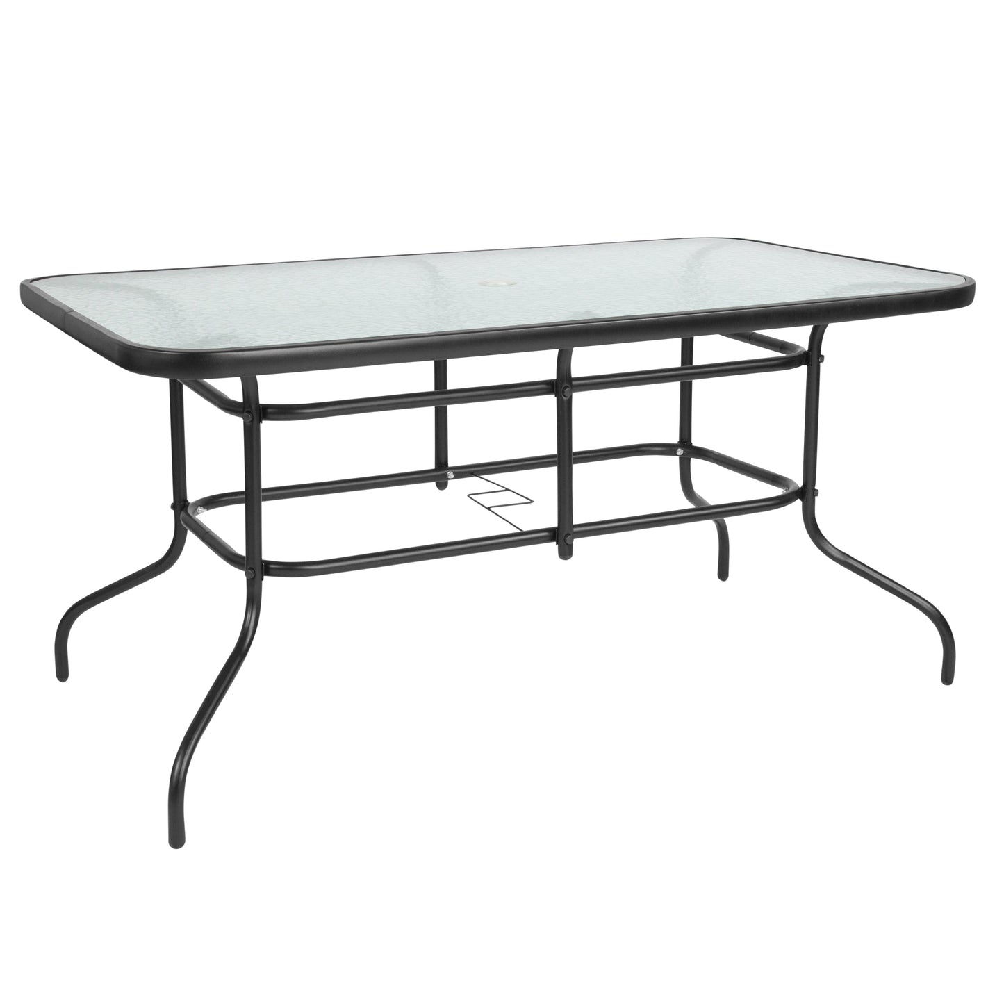 55x31.5 Glass Patio Table TLH-089-GG