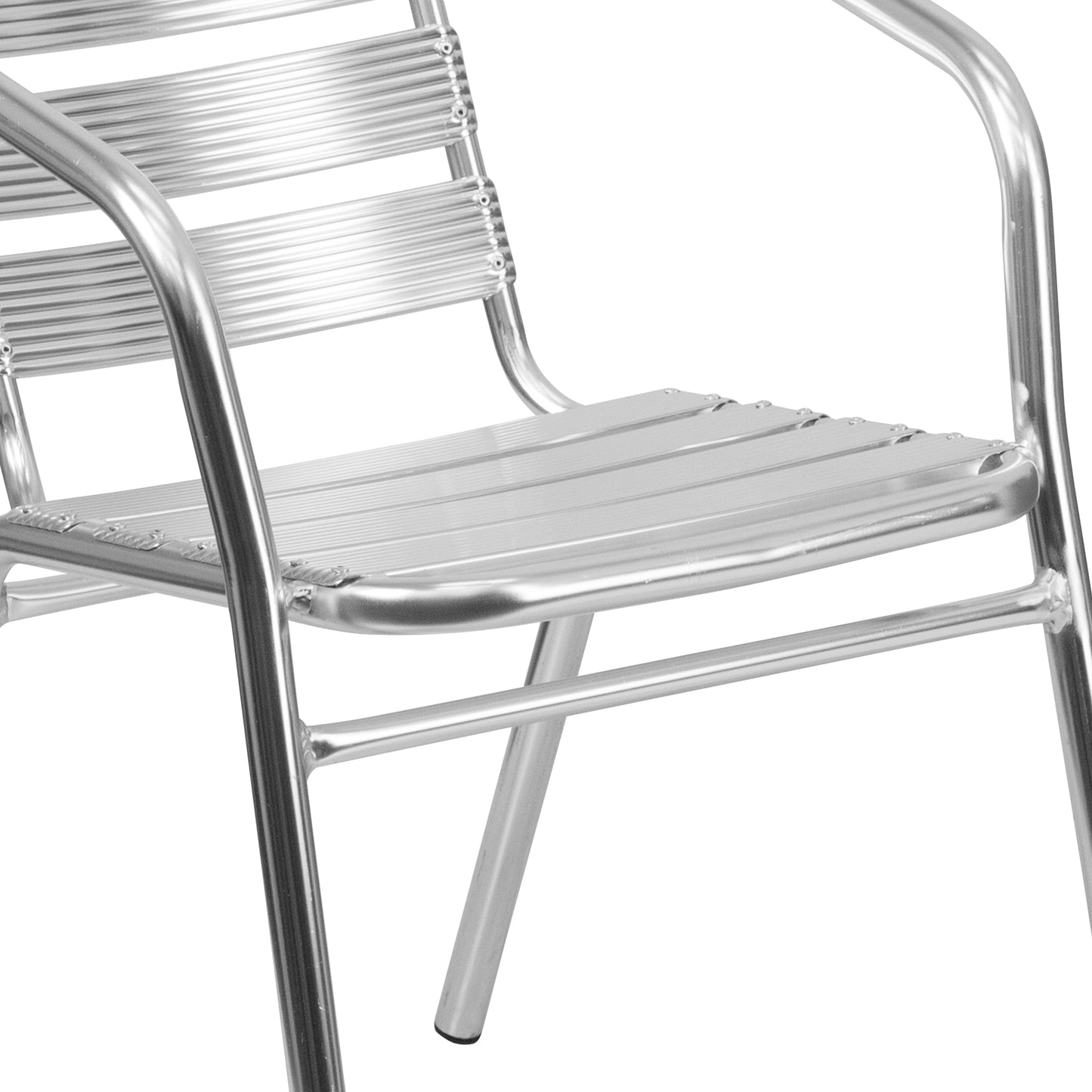 Aluminum Slat Back Chair TLH-1-GG