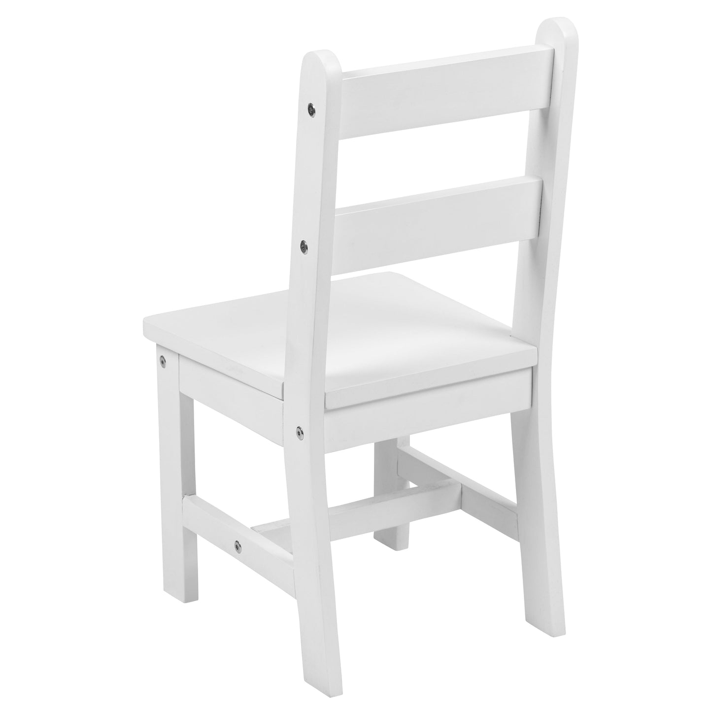 Kids White Table & 2 Chair Set TW-WTCS-1001-WH-GG