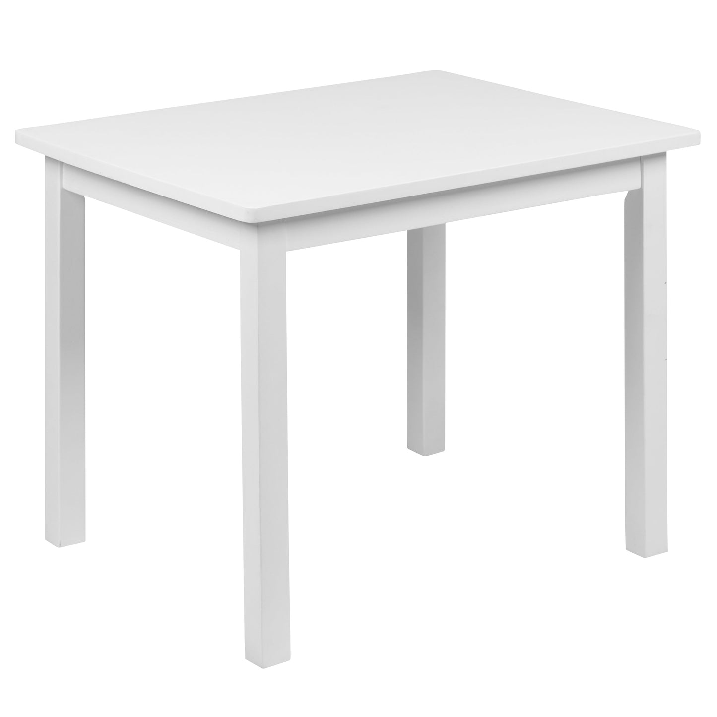 Kids White Table & 2 Chair Set TW-WTCS-1001-WH-GG