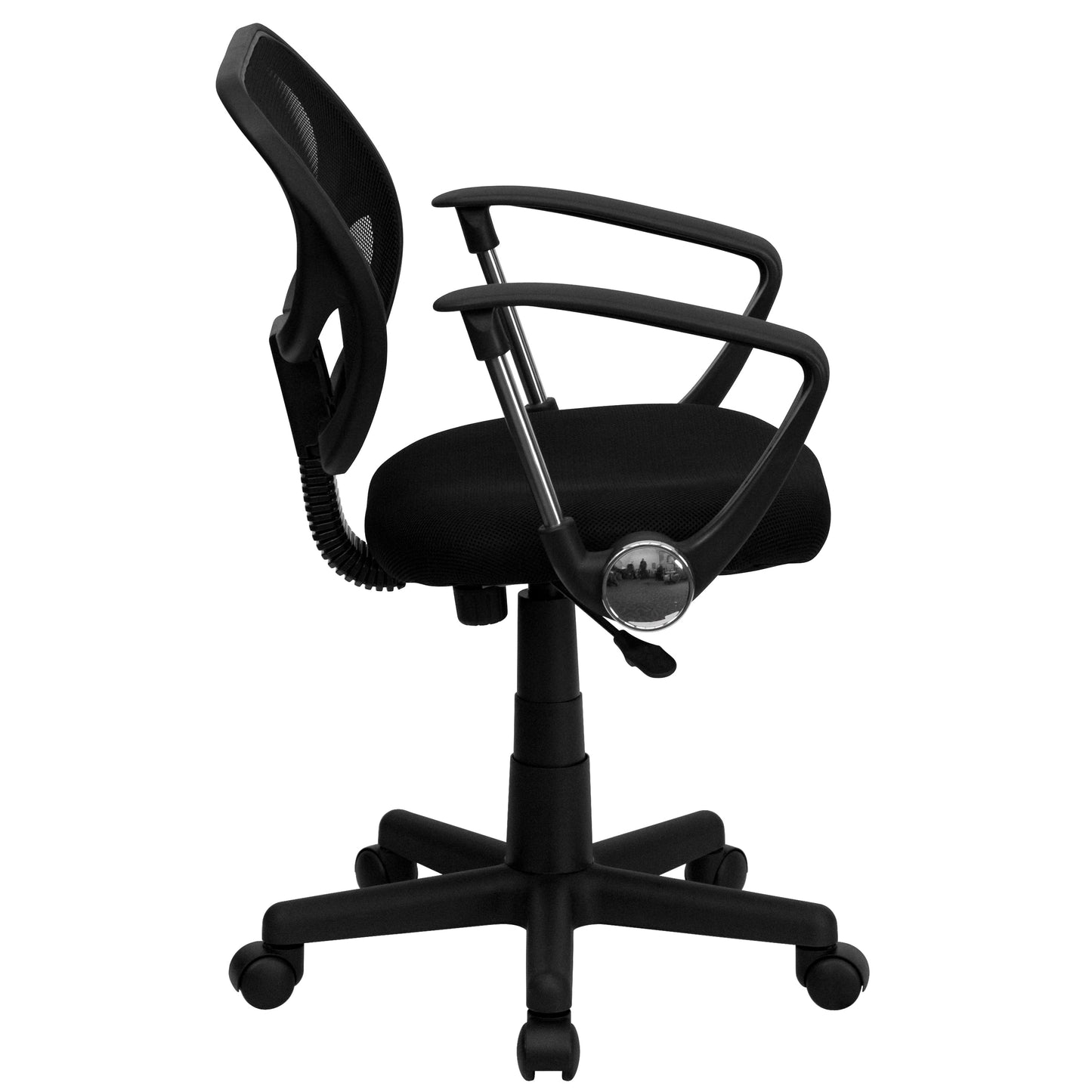 Black Low Back Task Chair WA-3074-BK-A-GG