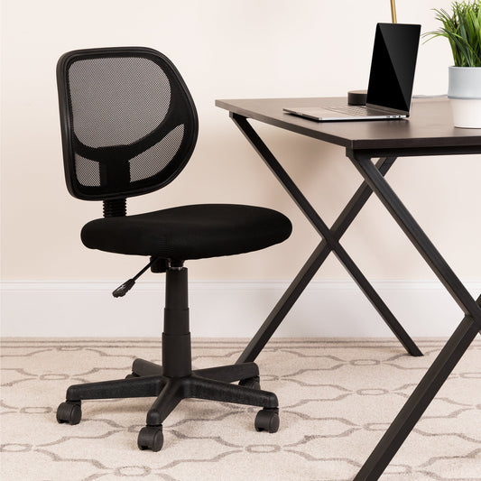 Black Low Back Task Chair WA-3074-BK-GG