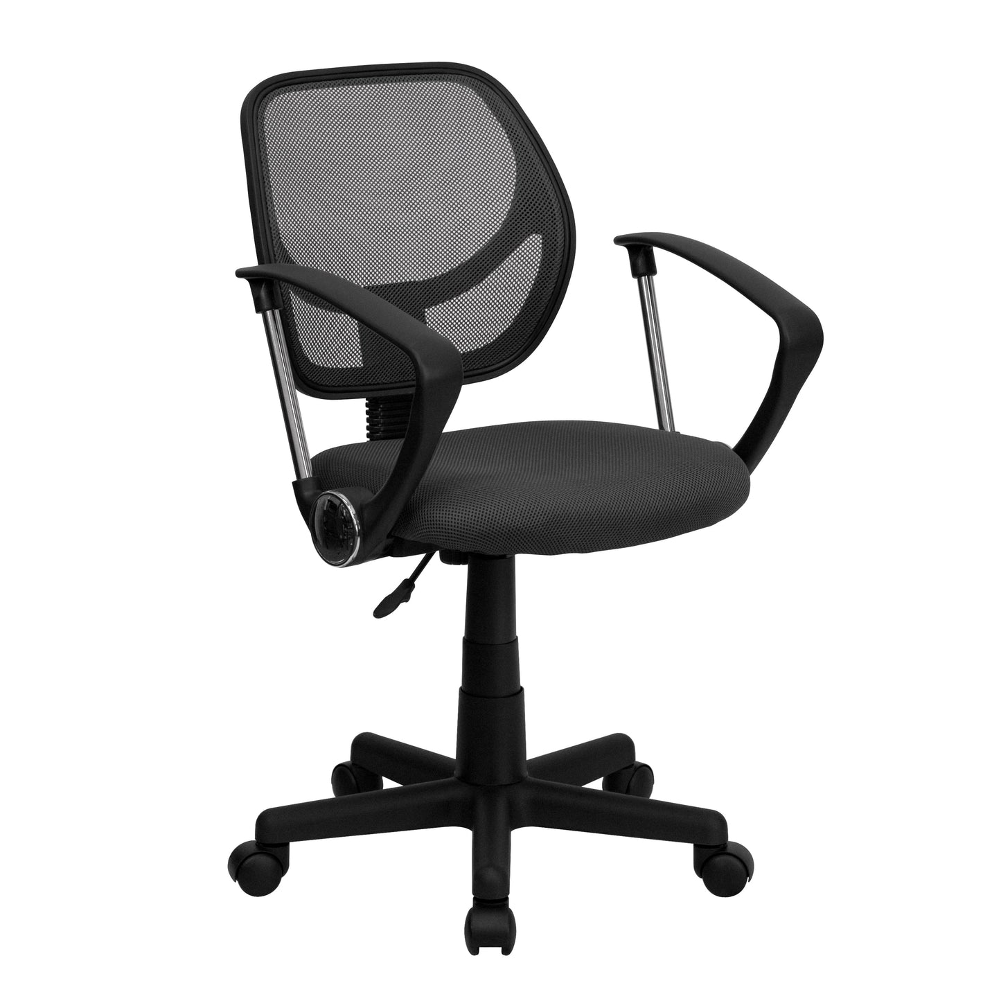 Gray Low Back Task Chair WA-3074-GY-A-GG