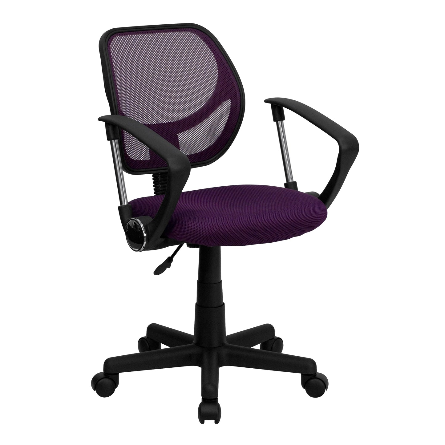 Purple Low Back Task Chair WA-3074-PUR-A-GG