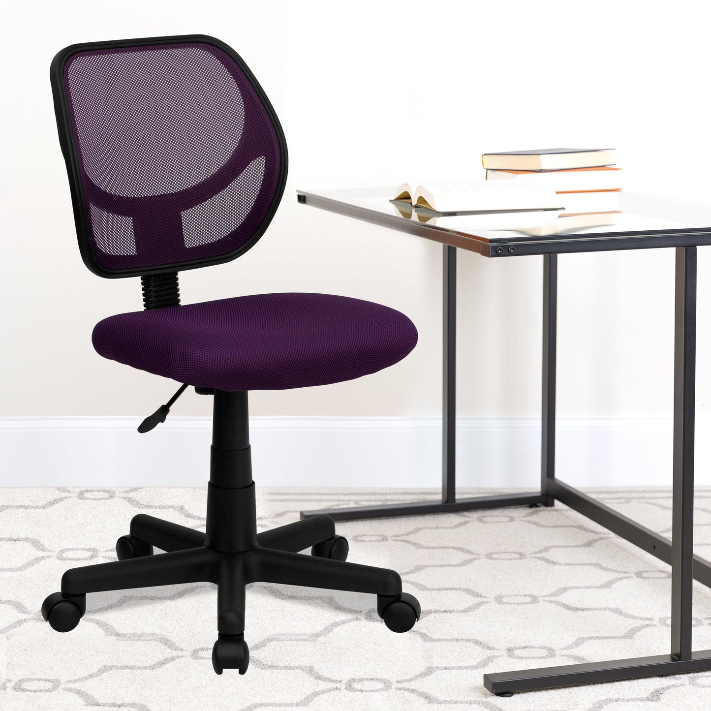 Purple Low Back Task Chair WA-3074-PUR-GG