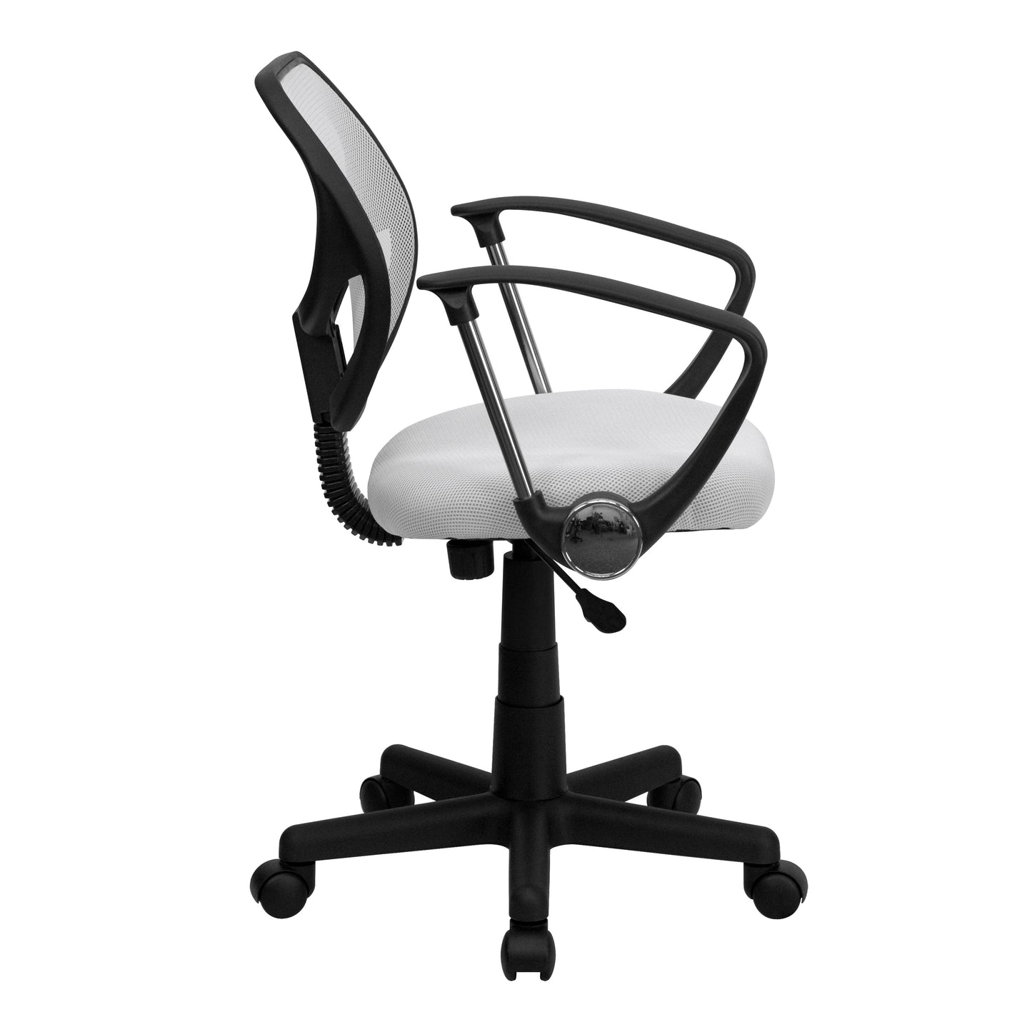 White Low Back Task Chair WA-3074-WHT-A-GG