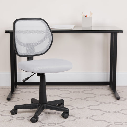 White Low Back Task Chair WA-3074-WHT-GG