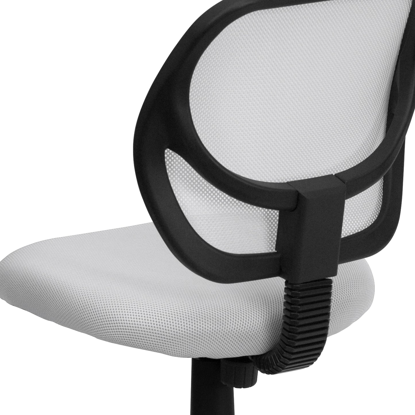 White Low Back Task Chair WA-3074-WHT-GG