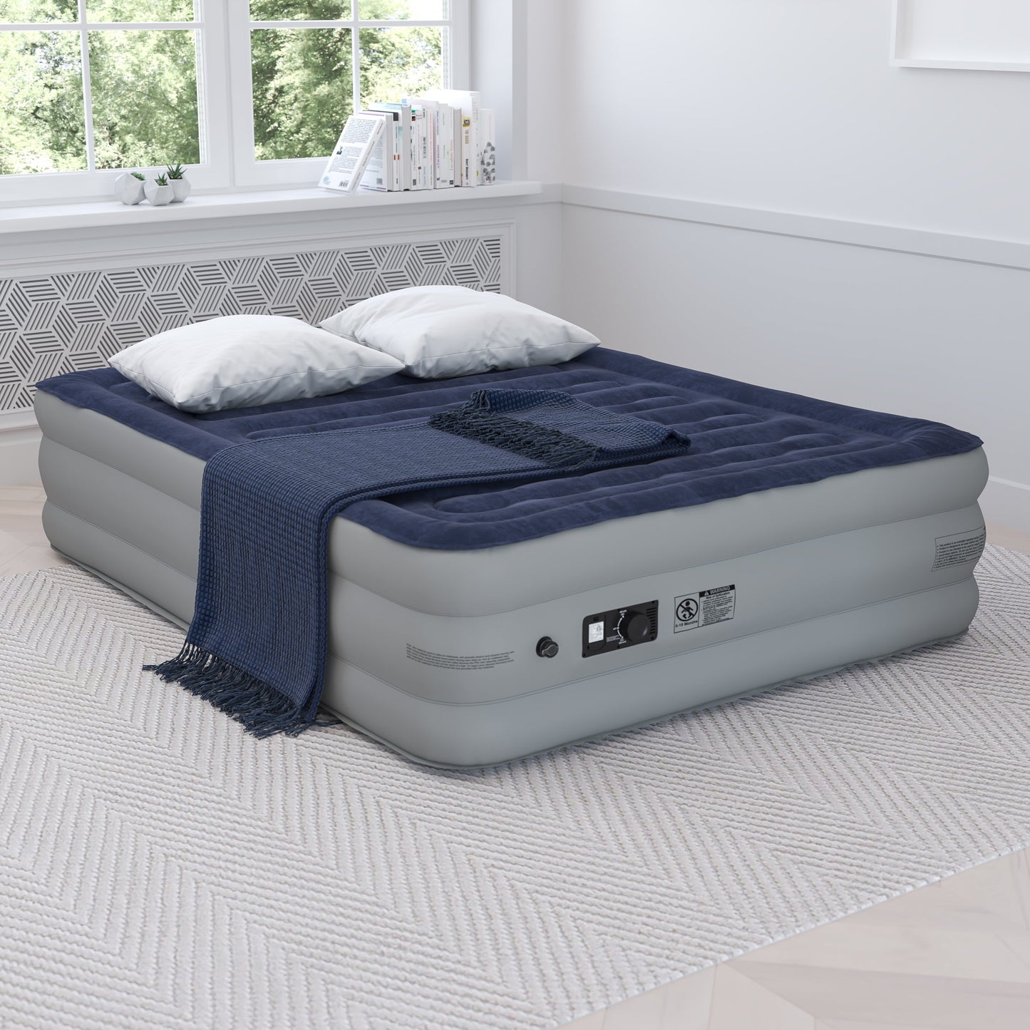 18 Inch Queen Air Mattress WG-AM101-18-Q-GG