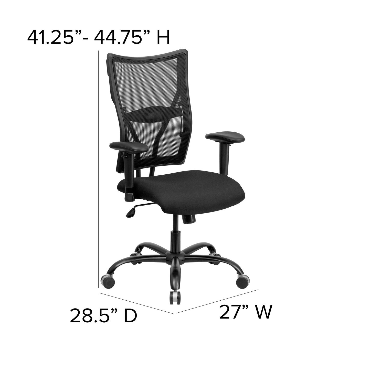 Black 400LB High Back Chair WL-5029SYG-A-GG